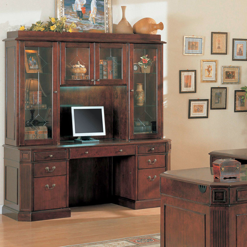 Canora Grey Rozell Executive Desk with Hutch Wayfair.ca